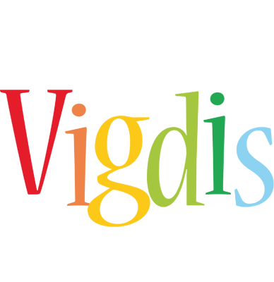 Vigdis birthday logo