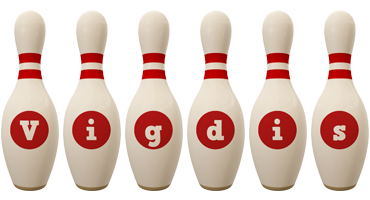 Vigdis bowling-pin logo