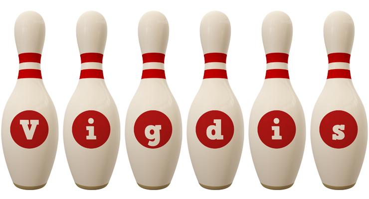 Vigdis bowling-pin logo