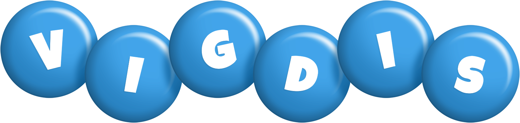 Vigdis candy-blue logo