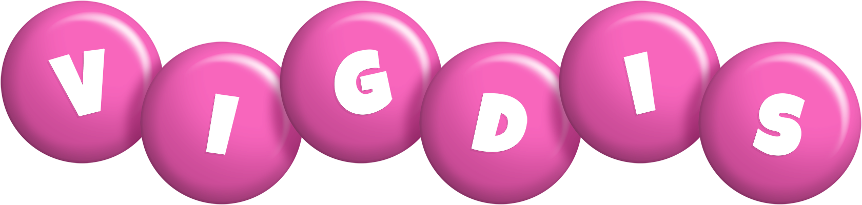 Vigdis candy-pink logo