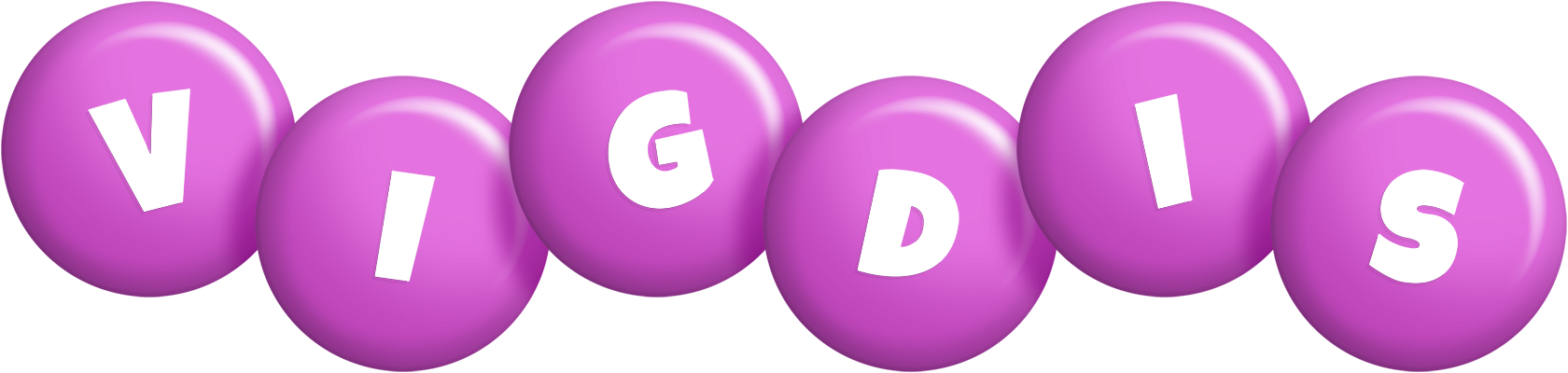 Vigdis candy-purple logo