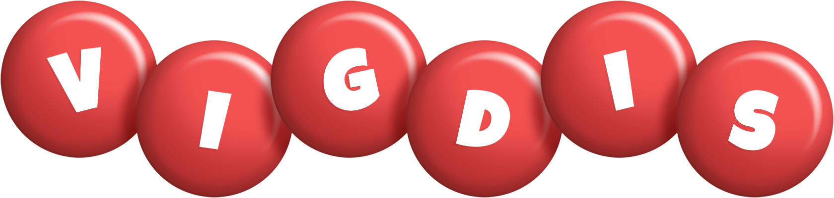 Vigdis candy-red logo