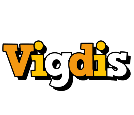 Vigdis cartoon logo