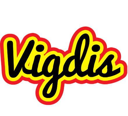 Vigdis flaming logo