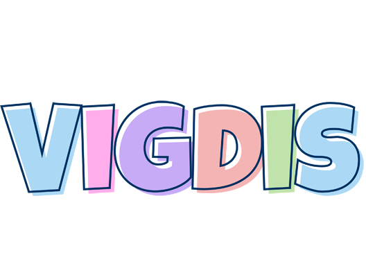 Vigdis pastel logo