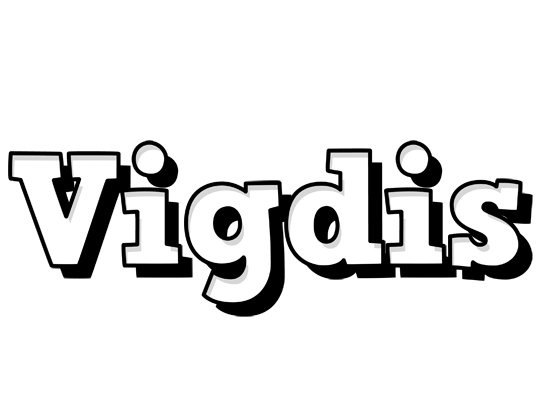 Vigdis snowing logo