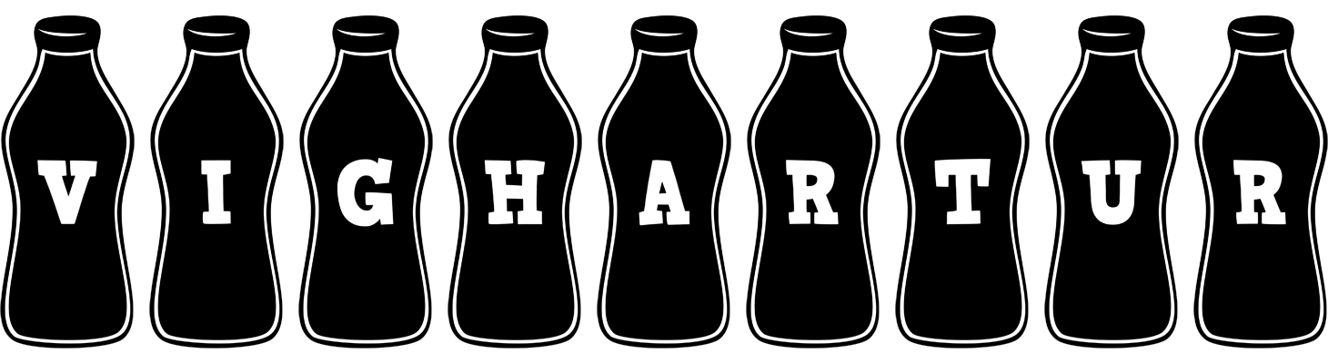 Vighartur bottle logo