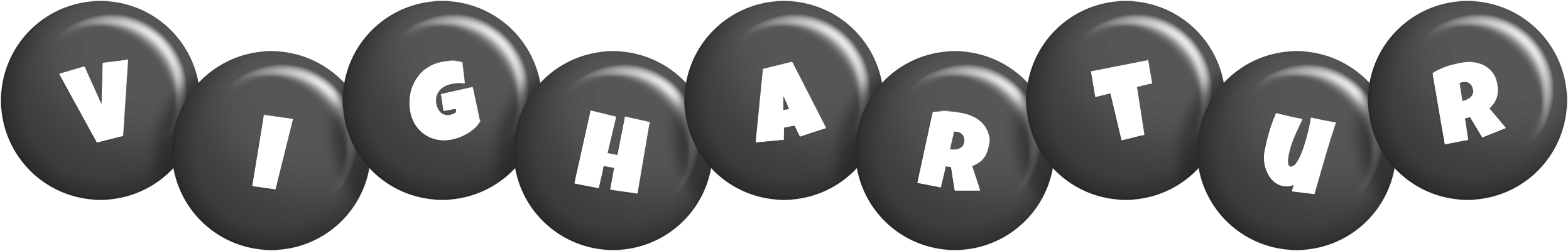 Vighartur candy-black logo