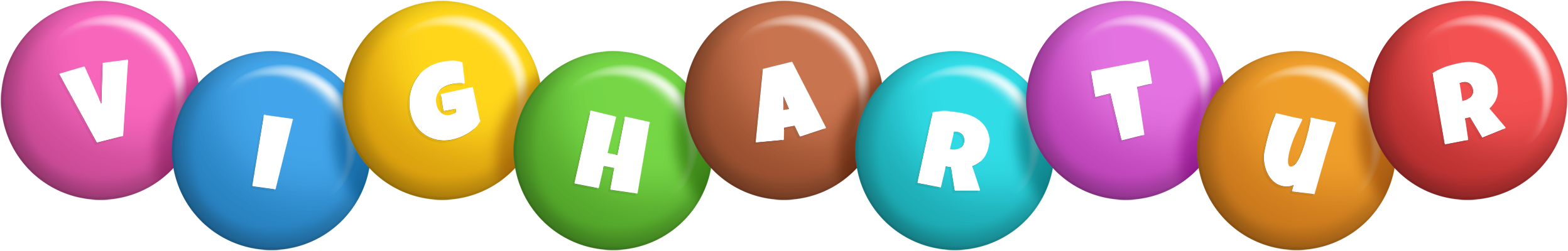 Vighartur candy logo