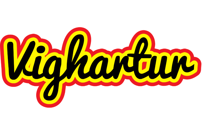 Vighartur flaming logo