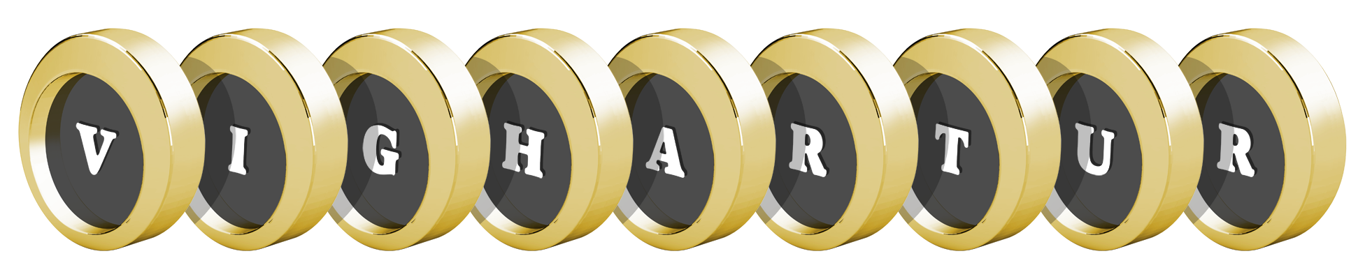 Vighartur gold logo