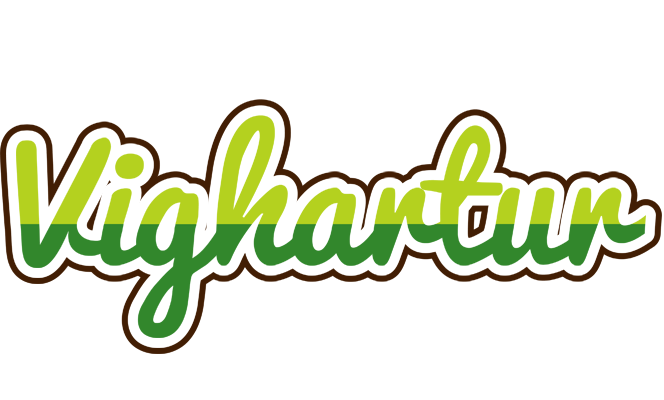 Vighartur golfing logo