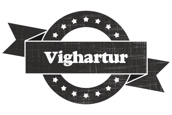 Vighartur grunge logo