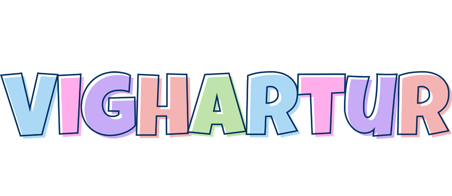 Vighartur pastel logo