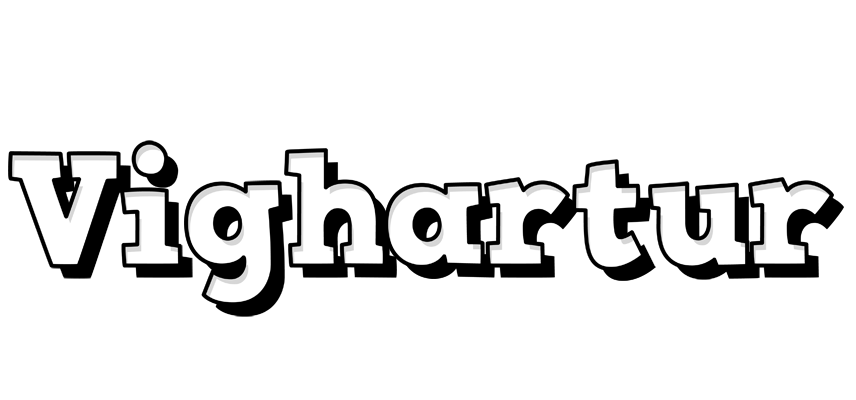 Vighartur snowing logo