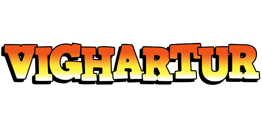 Vighartur sunset logo