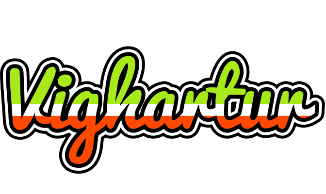 Vighartur superfun logo