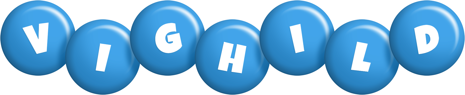 Vighild candy-blue logo