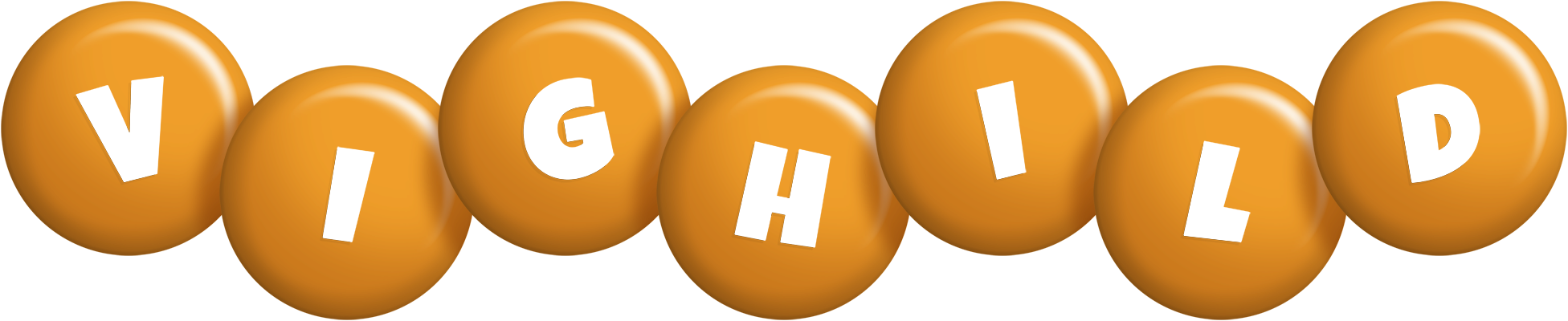 Vighild candy-orange logo
