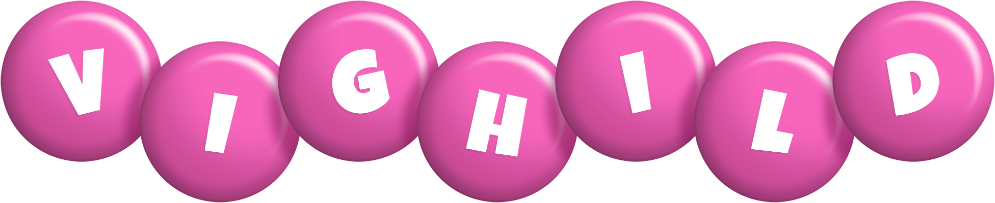 Vighild candy-pink logo