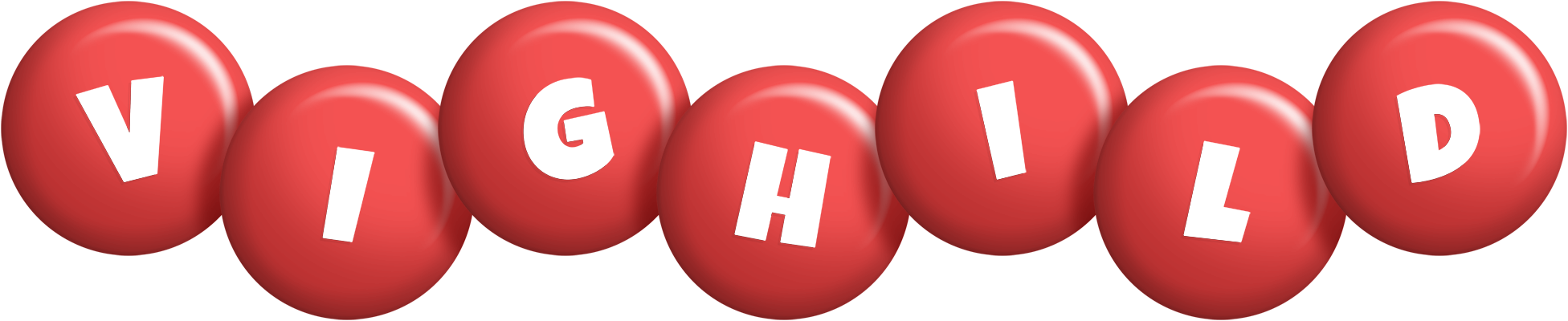 Vighild candy-red logo