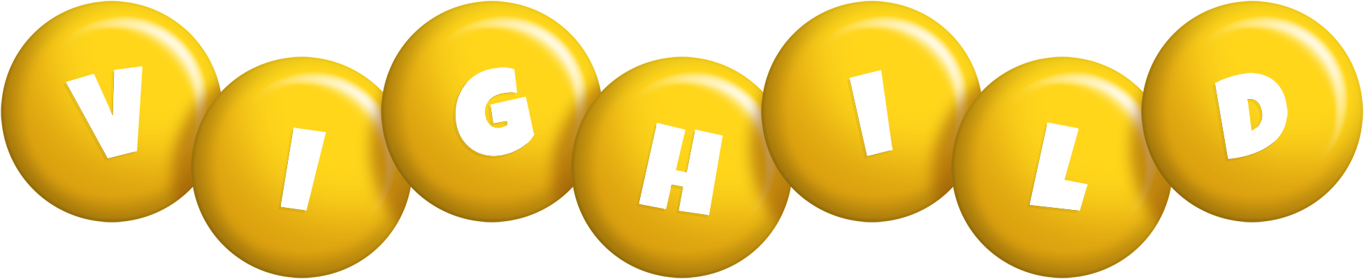Vighild candy-yellow logo