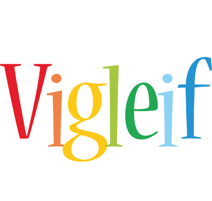 Vigleif birthday logo