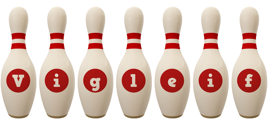 Vigleif bowling-pin logo