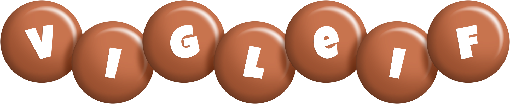 Vigleif candy-brown logo