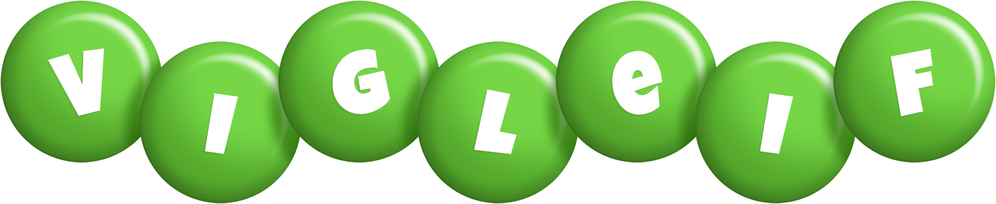 Vigleif candy-green logo