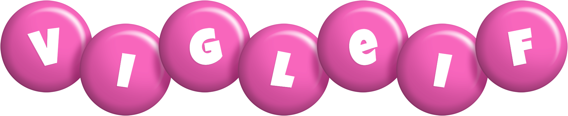 Vigleif candy-pink logo