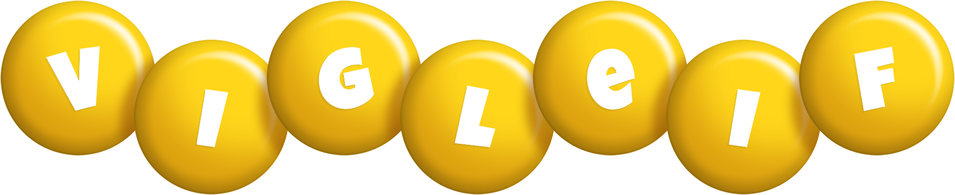 Vigleif candy-yellow logo