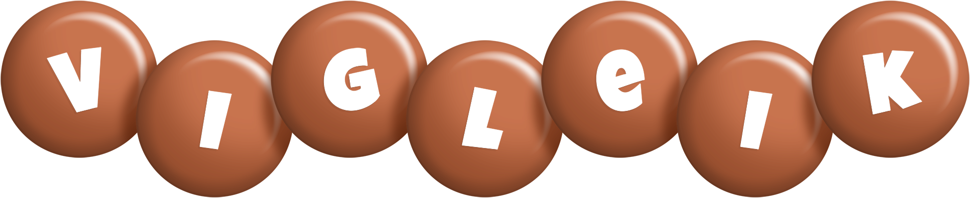 Vigleik candy-brown logo