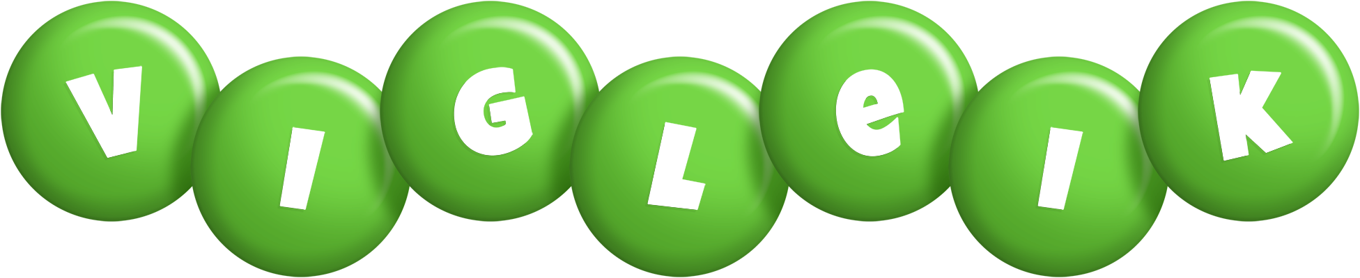 Vigleik candy-green logo