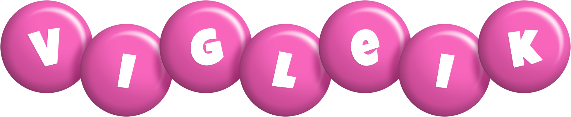 Vigleik candy-pink logo