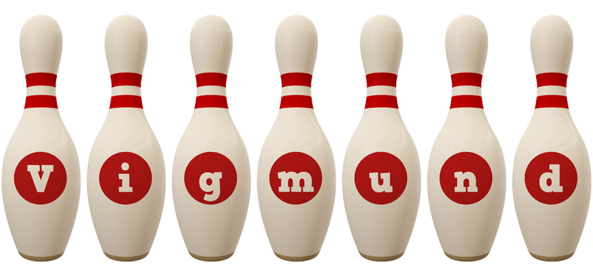 Vigmund bowling-pin logo