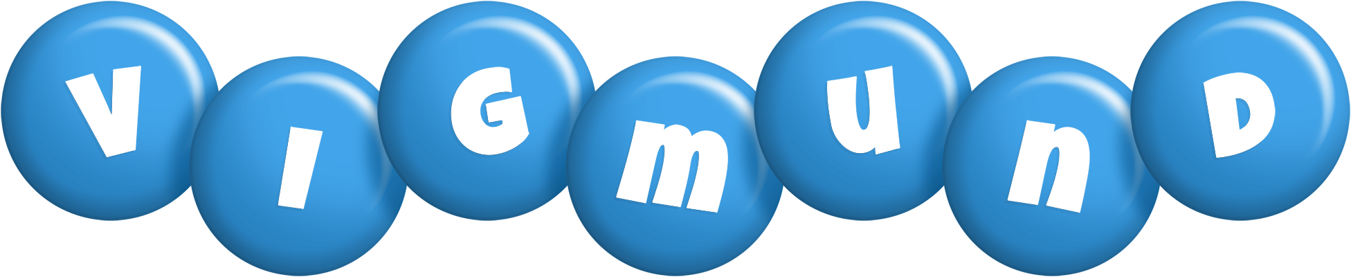 Vigmund candy-blue logo