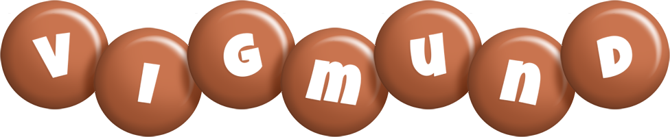 Vigmund candy-brown logo