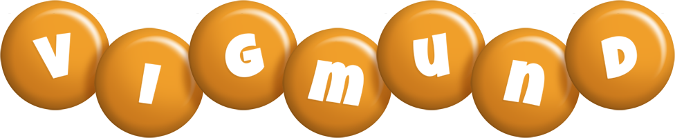 Vigmund candy-orange logo