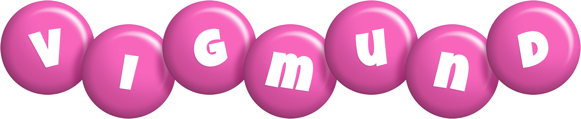 Vigmund candy-pink logo