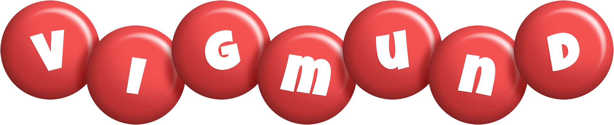 Vigmund candy-red logo