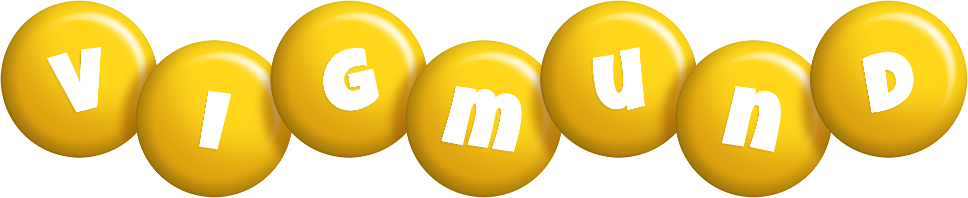 Vigmund candy-yellow logo