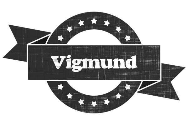 Vigmund grunge logo