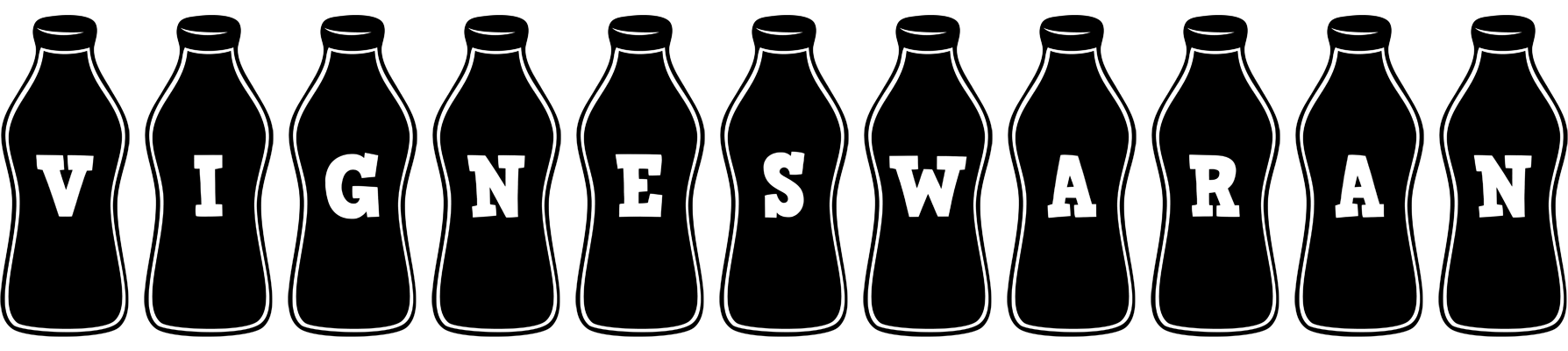 Vigneswaran bottle logo
