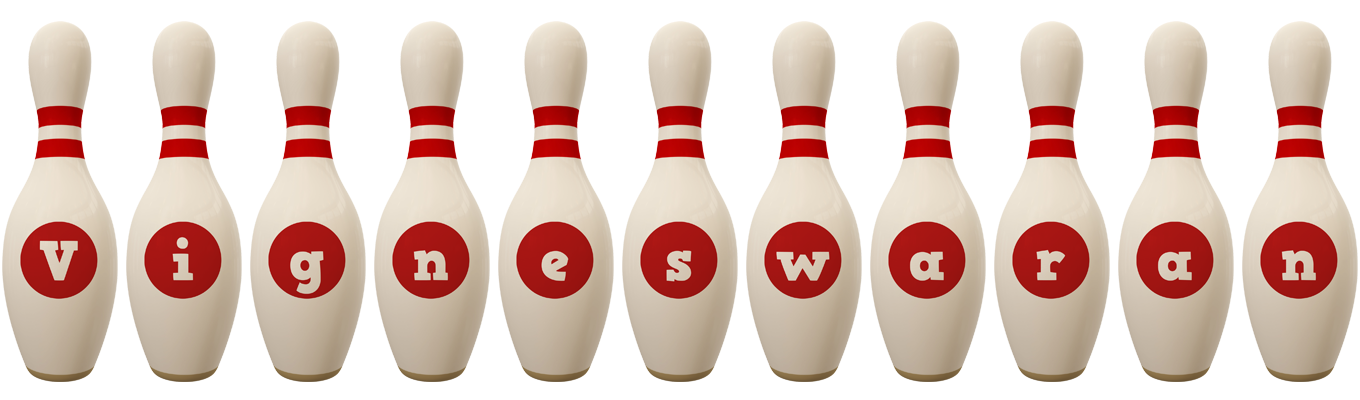 Vigneswaran bowling-pin logo