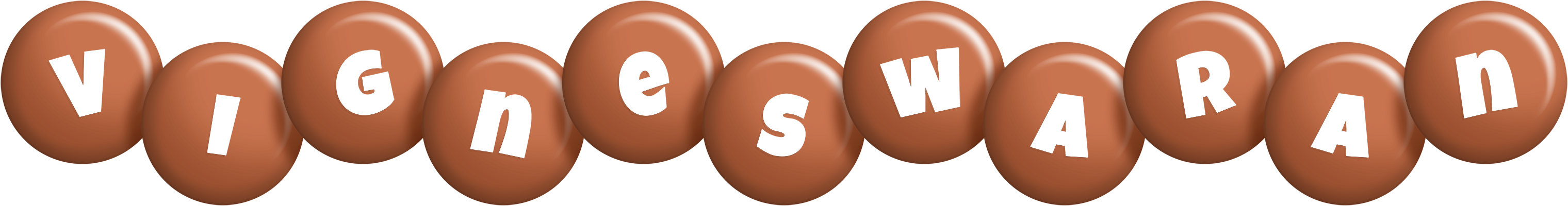 Vigneswaran candy-brown logo