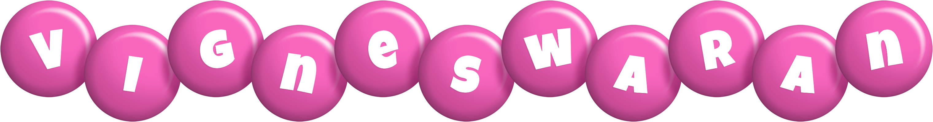 Vigneswaran candy-pink logo