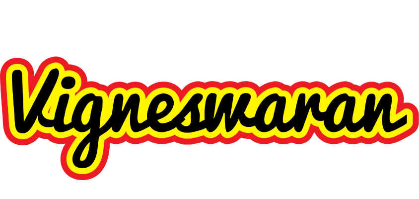 Vigneswaran flaming logo