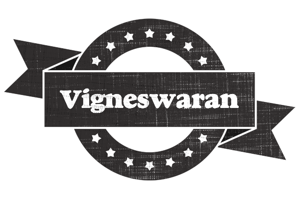 Vigneswaran grunge logo